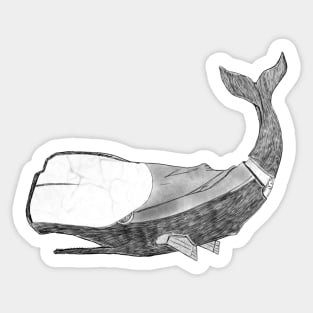 meca whale Sticker